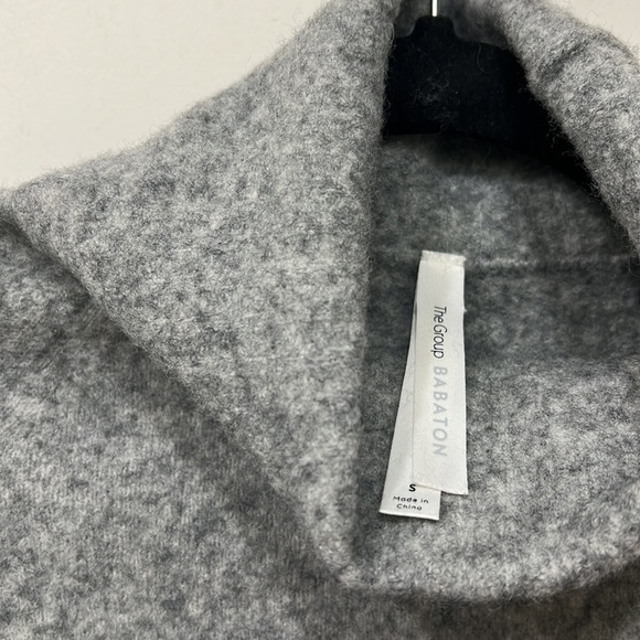 Babaton by Aritzia gray cowl neck sweater. Merino wool & yak blend. Size small - Picture 3 of 11